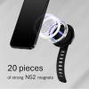 imageMagnetic Phone Holder for Stroller Shopping Cart ampamp Golf Push Cart  Handlebar Phone Mount for MagSafe  Strap with Strong Magnet for Mag Safe  Stroller Accessories for Uppababy Nuna BugabooJet BlackWhite
