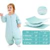 imageRESTCLOUD Baby Sleep Bag with Feet Winter Wearable Blanket with Legs Sack for Toddler Thicken 25 TOGPink