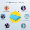imageRESTCLOUD Back Stretcher for Back Pain Relief Back Stretching Cushion Chronic Lumbar Support Pillow Helps with Spinal Stenosis Herniated Disc and Sciatica Nerve Pain Relief Lumbar StretcherBlue