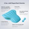 imageRESTCLOUD Back Stretcher for Back Pain Relief Lower Back Stretcher Back Stretching Cushion Lumbar Stretcher Device Helps with Spinal Stenosis Herniated Disc Sciatica NerveSky Blue
