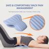 imageRESTCLOUD Back Stretcher for Back Pain Relief Lower Back Stretcher Back Stretching Cushion Lumbar Stretcher Device Helps with Spinal Stenosis Herniated Disc Sciatica NerveHaze Blue