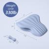 imageRESTCLOUD Back Stretcher for Back Pain Relief Lower Back Stretcher Back Stretching Cushion Lumbar Stretcher Device Helps with Spinal Stenosis Herniated Disc Sciatica NerveHaze Blue