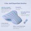 imageRESTCLOUD Back Stretcher for Back Pain Relief Lower Back Stretcher Back Stretching Cushion Lumbar Stretcher Device Helps with Spinal Stenosis Herniated Disc Sciatica NerveHaze Blue