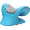 imageRESTCLOUD Comfortable Neck Stretcher for Neck Pain Relief Neck and Shoulder Relaxer Cervical Neck Traction Device for TMJ Pain Relief and Muscle Relax Cervical Spine Alignment Chiropractic PillowBlue