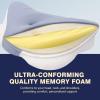 imageRESTCLOUD Memory Foam Cervical Pillow Orthopedic Pillow for Neck and Back Support Head and Shoulder Pain Relief