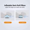 imageRESTCLOUD Neck Pillows for Pain Relief Sleeping Neck Roll Pillow Neck Cervical Pillows for Stiff Neck Pain Relief Bed Pillow Height and Firm AdjustableDark Grey