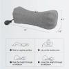 imageRESTCLOUD Neck Pillows for Pain Relief Sleeping Neck Roll Pillow Neck Cervical Pillows for Stiff Neck Pain Relief Bed Pillow Height and Firm AdjustableDark Grey