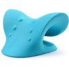 imageRESTCLOUD Neck and Shoulder Relaxer Cervical Traction Device for TMJ Pain Relief and Cervical Spine Alignment Chiropractic Pillow Neck StretcherPinkBlue