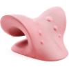 imageRESTCLOUD Neck and Shoulder Relaxer Cervical Traction Device for TMJ Pain Relief and Cervical Spine Alignment Chiropractic Pillow Neck StretcherPinkPink