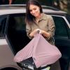 imageSummer Baby Car Seat Cover  2in1 Breathable Carseat Sun Shade ampamp Mosquito Net  UV Protection Lightweight Canopy Covers for Infant Unisex  Bug Net Mesh for Spring ampamp Summer Warm Weather GrayGray