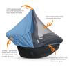 imageSummer Baby Car Seat Cover  2in1 Breathable Carseat Sun Shade ampamp Mosquito Net  UV Protection Lightweight Canopy Covers for Infant Unisex  Bug Net Mesh for Spring ampamp Summer Warm Weather GrayBlue