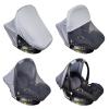 imageSummer Baby Car Seat Cover  2in1 Breathable Carseat Sun Shade ampamp Mosquito Net  UV Protection Lightweight Canopy Covers for Infant Unisex  Bug Net Mesh for Spring ampamp Summer Warm Weather GrayGray