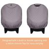 imageWinter Carseat Cover for Baby  Infant Car Seat Cover Baby  Doona Accessories  Winter Car Seat Canopy for Boys ampamp Girls  New Born Essentials Must Haves for Cold Weather  Warm ampamp Thick Fleece PinkGray  Canopy