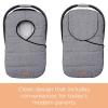 imageWinter Carseat Cover for Baby  Infant Car Seat Cover Baby  Doona Accessories  Winter Car Seat Canopy for Boys ampamp Girls  New Born Essentials Must Haves for Cold Weather  Warm ampamp Thick Fleece PinkGray