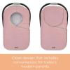 imageWinter Carseat Cover for Baby  Infant Car Seat Cover Baby  Doona Accessories  Winter Car Seat Canopy for Boys ampamp Girls  New Born Essentials Must Haves for Cold Weather  Warm ampamp Thick Fleece PinkPink