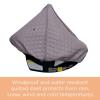 imageWinter Carseat Cover for Baby  Infant Car Seat Cover Baby  Doona Accessories  Winter Car Seat Canopy for Boys ampamp Girls  New Born Essentials Must Haves for Cold Weather  Warm ampamp Thick Fleece PinkGray  Canopy