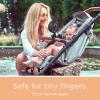 imageliuliuby Baby Stroller Fan with Clip  Clip On Fan for Baby Car Seat  Portable ampamp Rechargeable with Durable Clamp  Stroller Accessories  Small Cooling USB Chargeable Battery Jet BlackJet Black