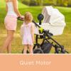 imageliuliuby Baby Stroller Fan with Clip  Clip On Fan for Baby Car Seat  Portable ampamp Rechargeable with Durable Clamp  Stroller Accessories  Small Cooling USB Chargeable Battery Jet BlackJet Black