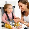imageliuliuby Compact Travel High Chair  Portable High Chair for Baby  Baby Travel Essential Harness Seat  Must Haves for Vacations Restaurants Family Visits with Babies  Portable Highchair Seat