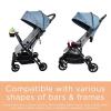 imageliuliuby Universal Stroller Snack Tray Attachment  Stroller Cup Holder Attachment Universal Snack Tray for Stroller Tray Attachment  Clip On Baby Stroller Accessories for Joggers Umbrella ampamp WagonsFlap Top