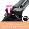 imageliuliuby Universal Stroller Snack Tray Attachment  Stroller Cup Holder Attachment Universal Snack Tray for Stroller Tray Attachment  Clip On Baby Stroller Accessories for Joggers Umbrella ampamp WagonsFlap Top