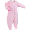 imageRESTCLOUD Baby Sleep Bag with Feet Winter Wearable Blanket with Legs Sack for Toddler Thicken 25 TOGPink