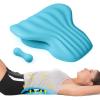 imageRESTCLOUD Back Stretcher for Back Pain Relief Lower Back Stretcher Back Stretching Cushion Lumbar Stretcher Device Helps with Spinal Stenosis Herniated Disc Sciatica NerveSky Blue
