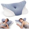 imageRESTCLOUD Memory Foam Cervical Pillow Orthopedic Pillow for Neck and Back Support Head and Shoulder Pain Relief