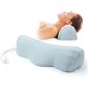 imageRESTCLOUD Neck Pillows for Pain Relief Sleeping Neck Roll Pillow Neck Cervical Pillows for Stiff Neck Pain Relief Bed Pillow Height and Firm AdjustableBlue
