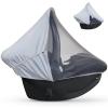 imageSummer Baby Car Seat Cover  2in1 Breathable Carseat Sun Shade ampamp Mosquito Net  UV Protection Lightweight Canopy Covers for Infant Unisex  Bug Net Mesh for Spring ampamp Summer Warm Weather GrayGray