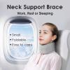 imageRESTCLOUD Neck Brace for Neck Pain and Support Neck Support Brace Adjustable Cervical Collar Gray 3quot Tall 195quot Long3 Tall  195 Long