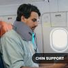 imageRESTCLOUD Plane Neck Pillow Travel Neck Pillow for Sleeping on Airplanes Flight and Car with AllRounded Neck Support LargeLarge