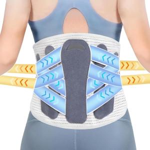 imageRESTCLOUD Back Brace for Lower Back Pain Lumbar Support Brace Pain Relief for Women and Men Ideal for Lower Back Pain Sciatica Scoliosis and Lifting at Work MediumMedium