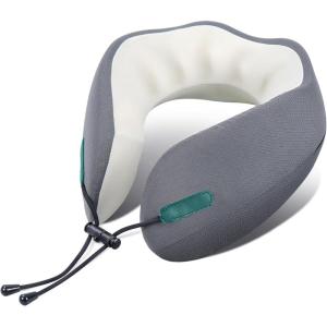 imageRESTCLOUD Plane Neck Pillow Travel Neck Pillow for Sleeping on Airplanes Flight and Car with AllRounded Neck Support LargeSmall