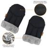 imageliuliuby CozyMitts  Insulated Stroller GlovesStroller Hand Muff  Stroller Accessories for Winter  Water Repellent Stroller Mittens for Freezing Cold Weather  Hand Warmers Black